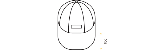 帽子 の採寸ガイド画像