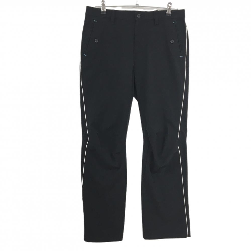 23区スポーツ パンツ 黒×白 パイピングライン ストレッチ メンズ 2 ゴルフウェア 23区