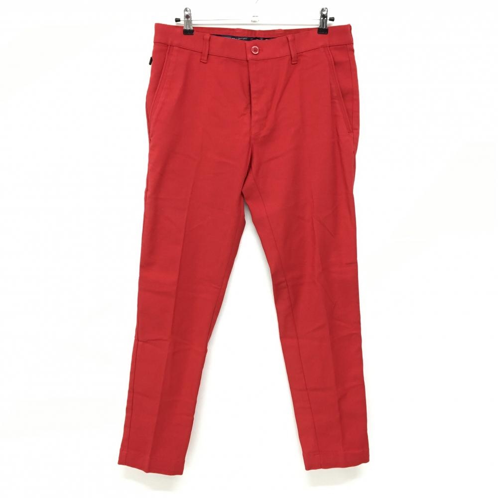 23区ゴルフ パンツ レッド シンプル バックロゴ  メンズ 90 ゴルフウェア 23区