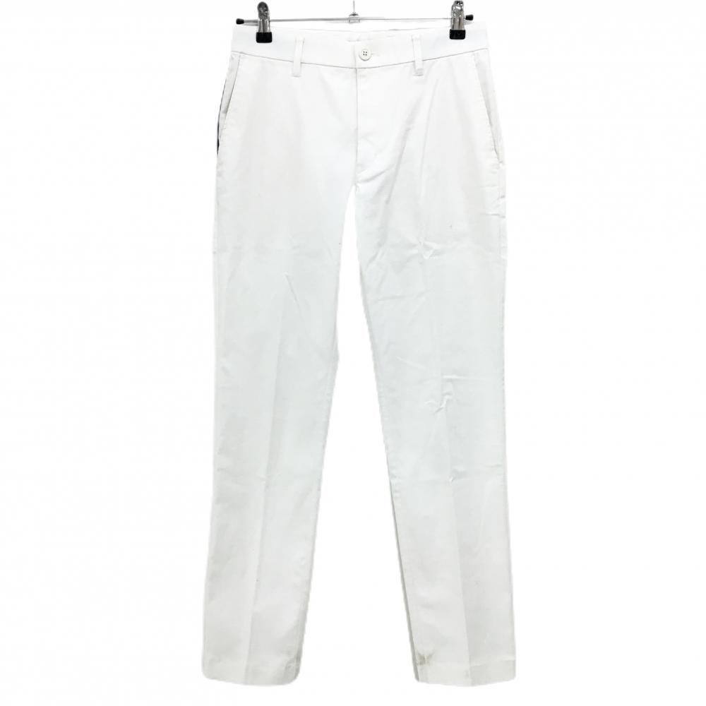 23区ゴルフ パンツ 白 織生地 バックロゴ  メンズ 78 ゴルフウェア 23区