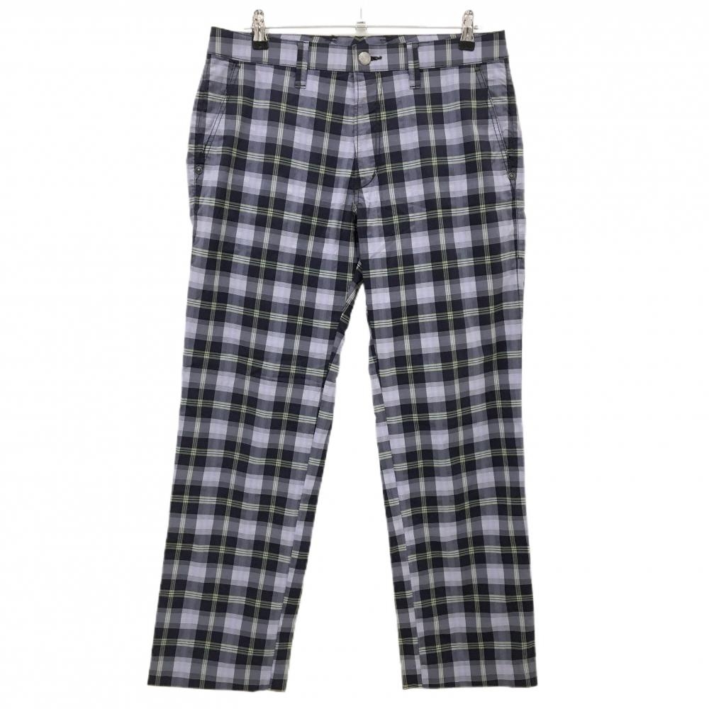 【超美品】23区スポーツ パンツ ネイビー×イエロー チェック  メンズ 86 ゴルフウェア 23区