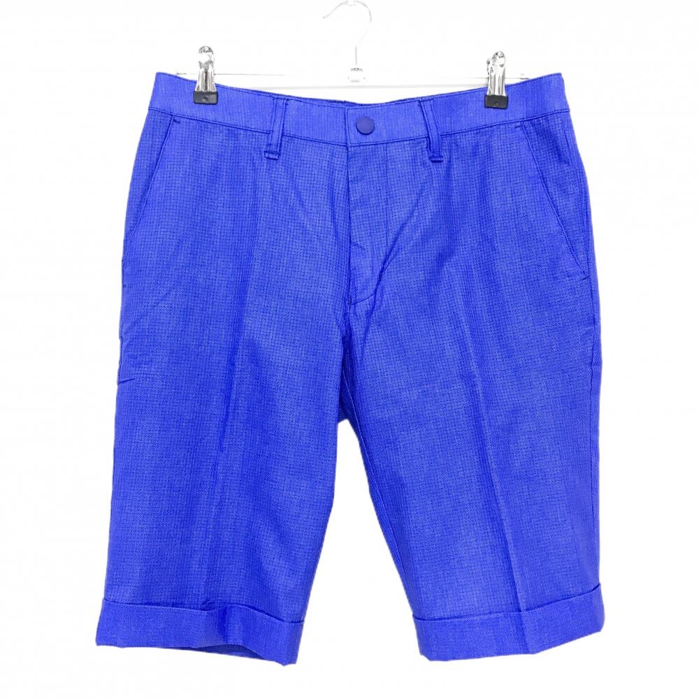 【超美品】23区ゴルフ ハーフパンツ ブルー メッシュ裏地 ストレッチ スナップボタン メンズ 82 ゴルフウェア 23区