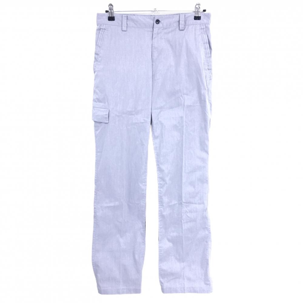 アダバット パンツ スモーキーブルー系 バックロゴ 5ポケット メンズ 46(M) ゴルフウェア adabat