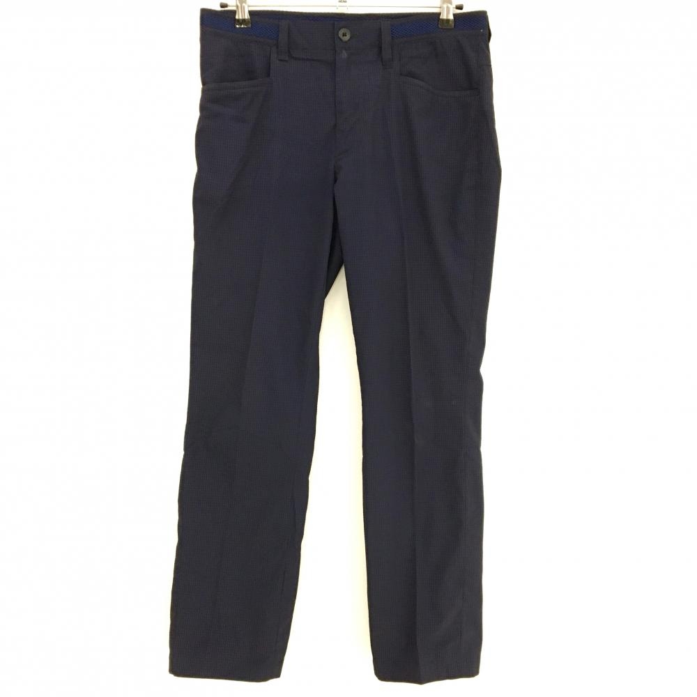 アディダス パンツ ネイビー チェック サッカー生地 メンズ 82 ゴルフウェア adidas