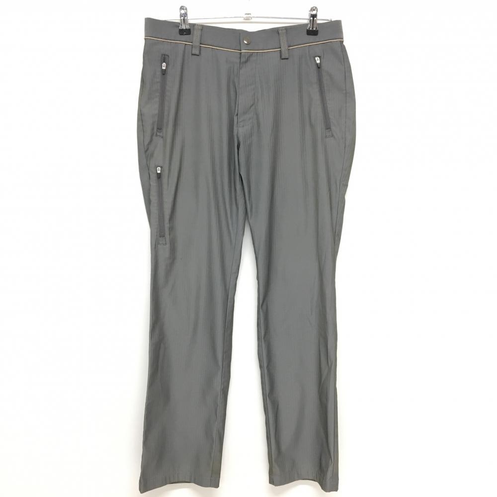 アディダス パンツ グレー ヘリンボーン織生地 ジップポケット  メンズ 79 ゴルフウェア adidas