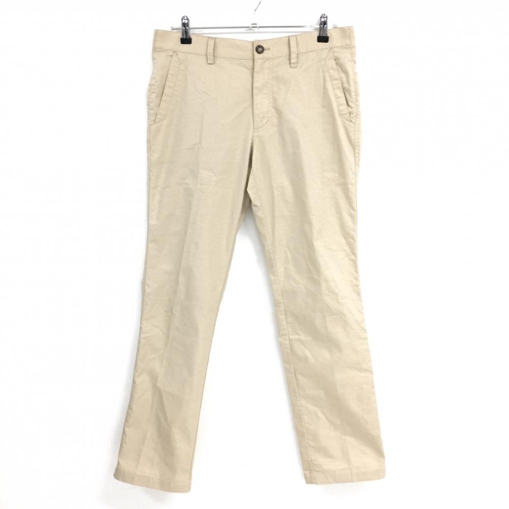 【美品】アディダス パンツ ベージュ シンプル ストレッチ メンズ 82 ゴルフウェア adidas