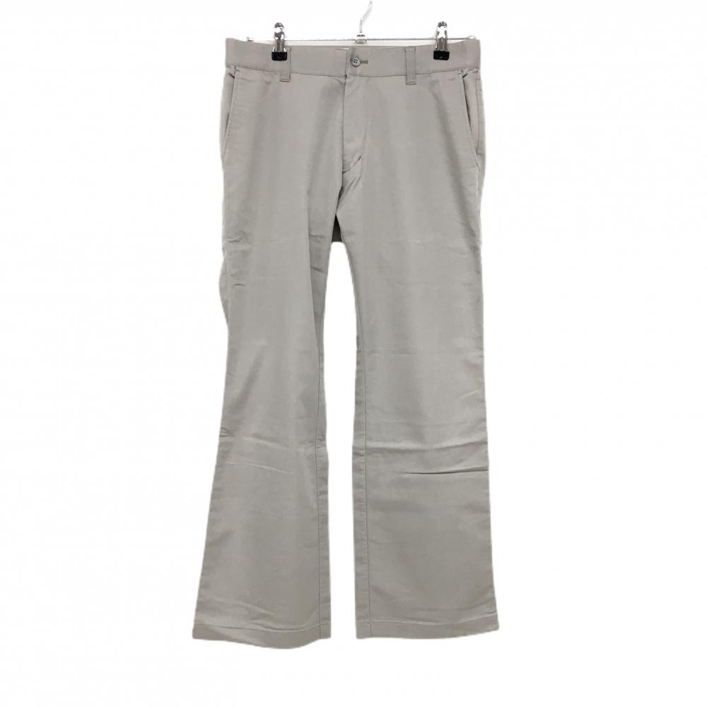 【美品】アディダス パンツ ベージュ シンプル バックロゴ メンズ 79 ゴルフウェア adidas