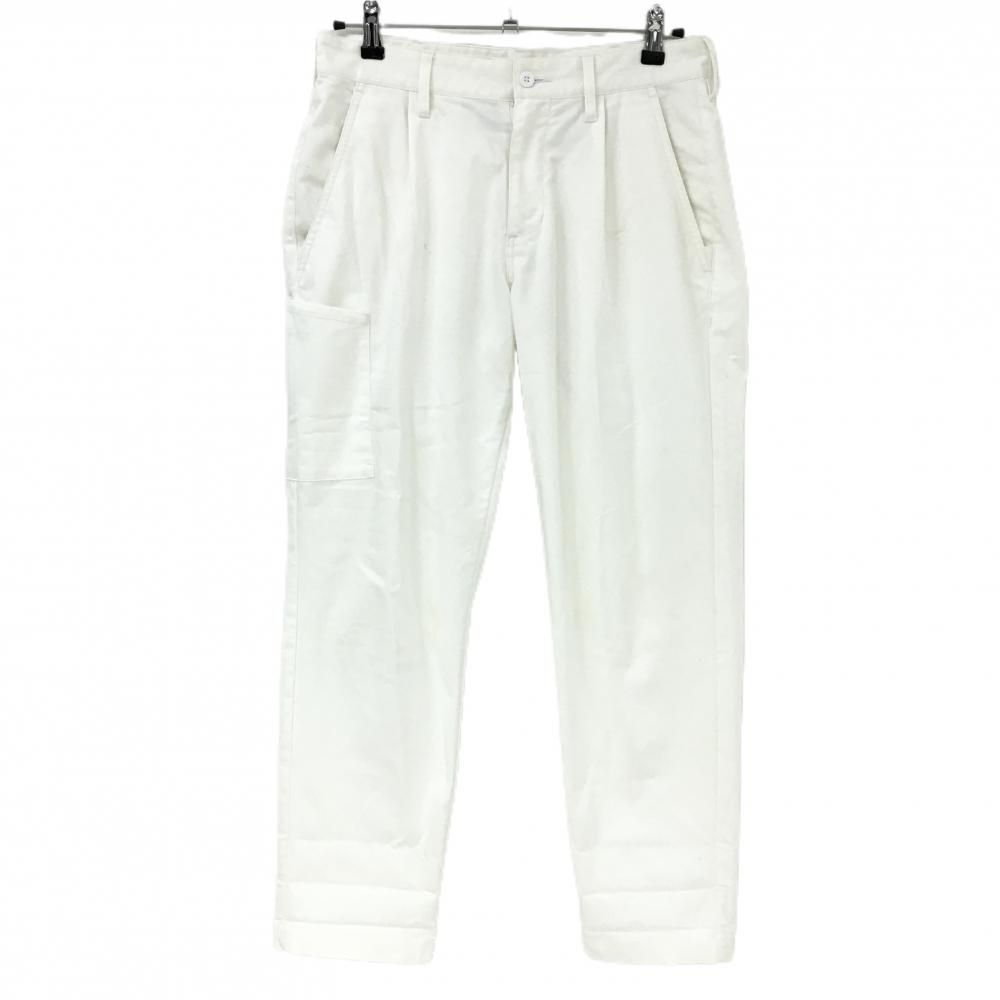 アディダス パンツ 白 後ろロゴ ADICROSS メンズ 82 ゴルフウェア adidas