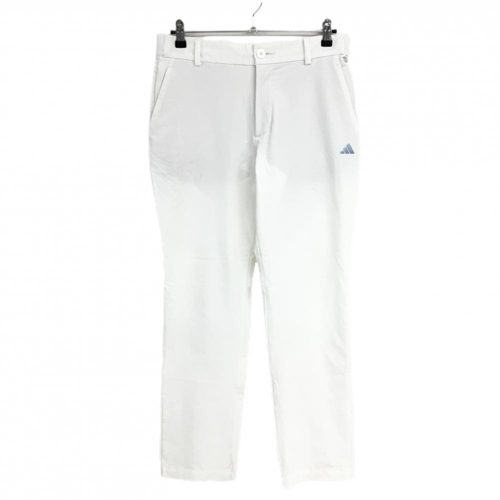 アディダス パンツ 白 ウエスト後ろゴム ストレッチ 薄手 メンズ 85 ゴルフウェア adidas