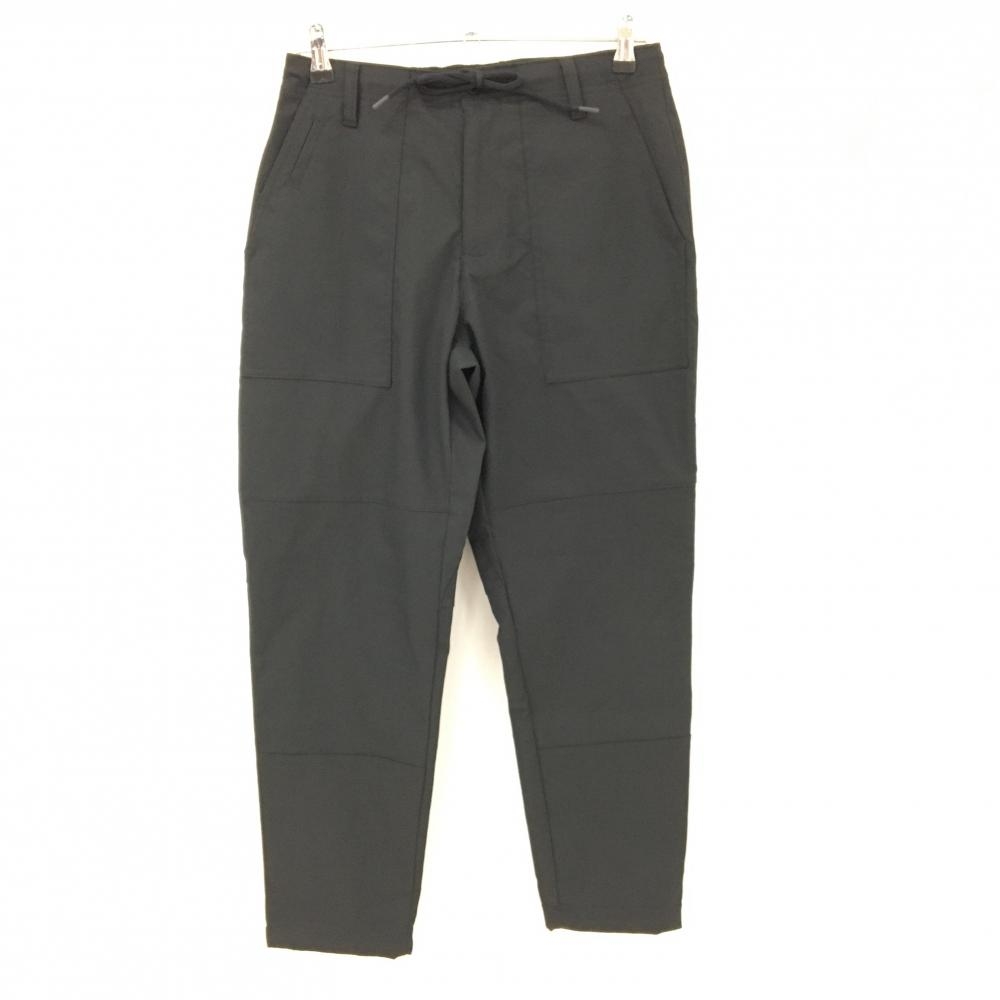 【超美品】アディダス パンツ 黒 ヒップロゴ ウエスト紐 メンズ M ゴルフウェア adidas