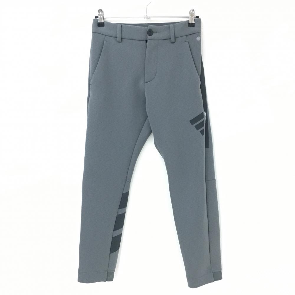 【美品】アディダス ストレッチパンツ グレー ダンボールニット ジョガーパンツ   メンズ 73 ゴルフウェア adidas