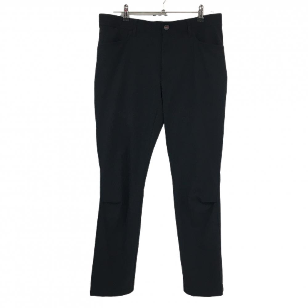 【美品】アディダス ナイロンパンツ 黒 ストレッチ 無地 メンズ O ゴルフウェア adidas