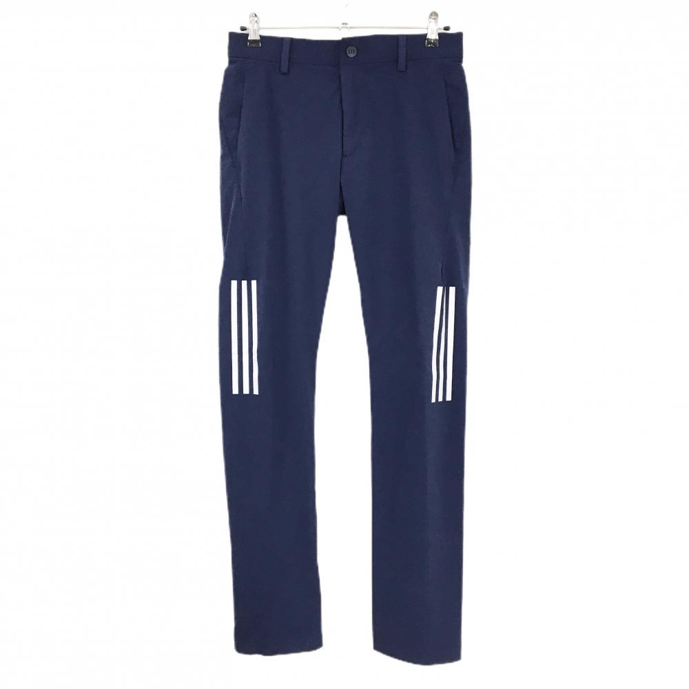 アディダス パンツ ネイビー ストレッチ ナイロン混 サイド3ライン AEROREADY メンズ J/79 ゴルフウェア adidas