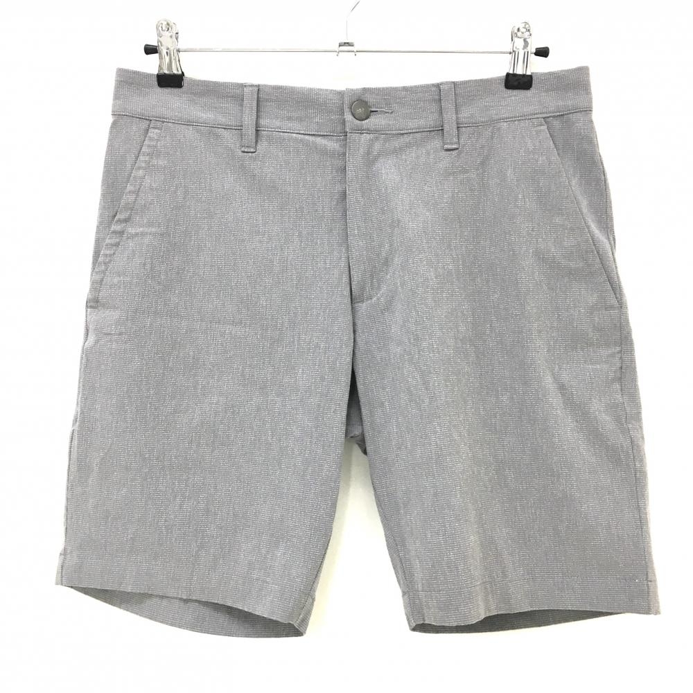 アディダス ハーフパンツ グレー 織生地 杢調 ストレッチ メンズ 82 ゴルフウェア adidas