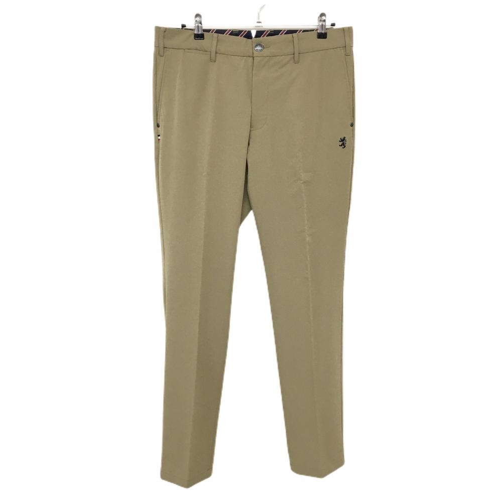 【超美品】アドミラル パンツ イエローカーキ シンプル ロゴ刺しゅう ストレッチ  メンズ XL ゴルフウェア Admiral