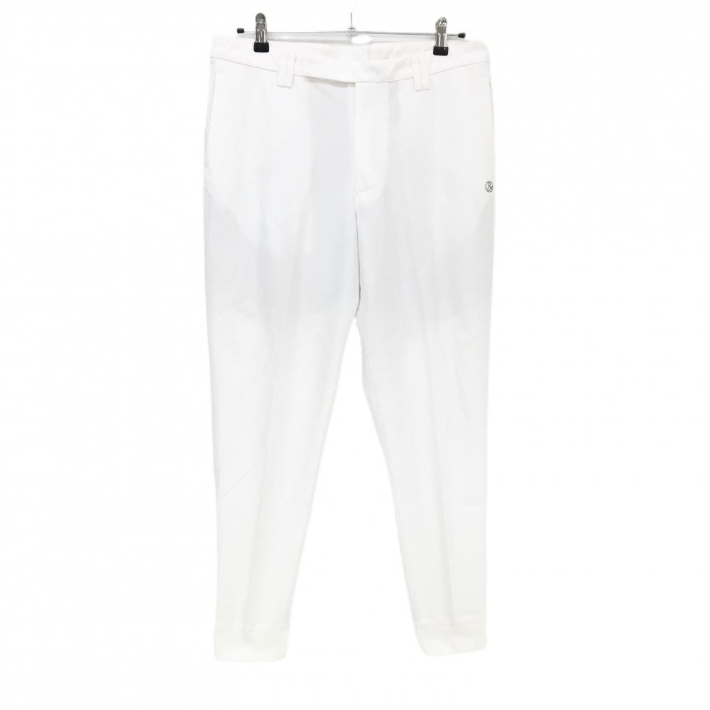 アンパスィ ジョガーパンツ 白 ロゴラインストーン ストレッチ  メンズ 88 ゴルフウェア and per se