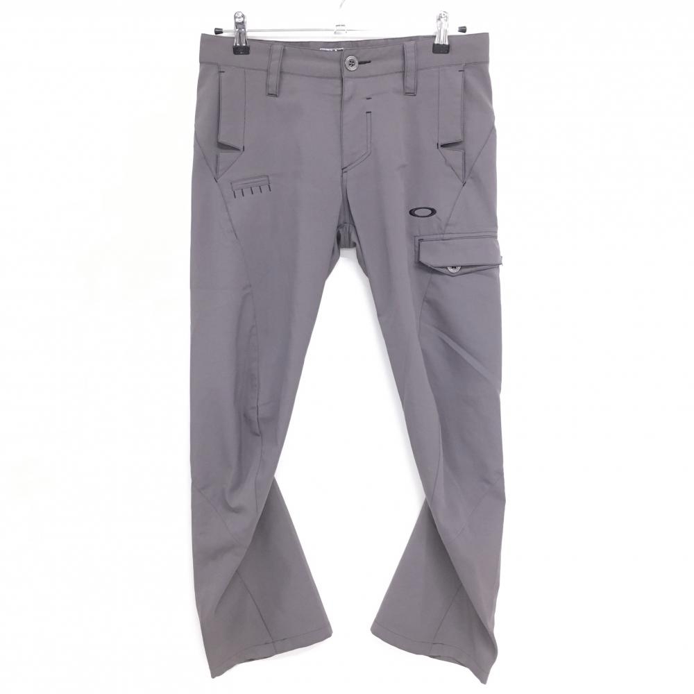 オークリー パンツ パープルグレー ロゴ刺しゅう ティー装着可  メンズ 31 ゴルフウェア Oakley