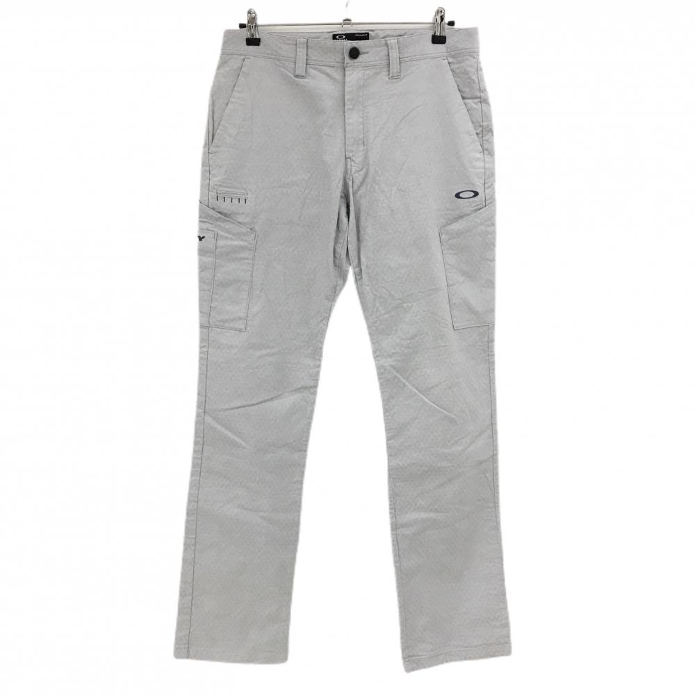 【美品】オークリー パンツ ライトグレー ティー装着可 メンズ 33 ゴルフウェア Oakley
