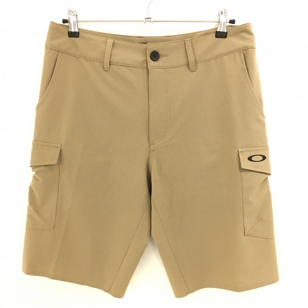 【美品】オークリー ハーフパンツ ベージュ 複数ポケット メンズ 34 ゴルフウェア Oakley