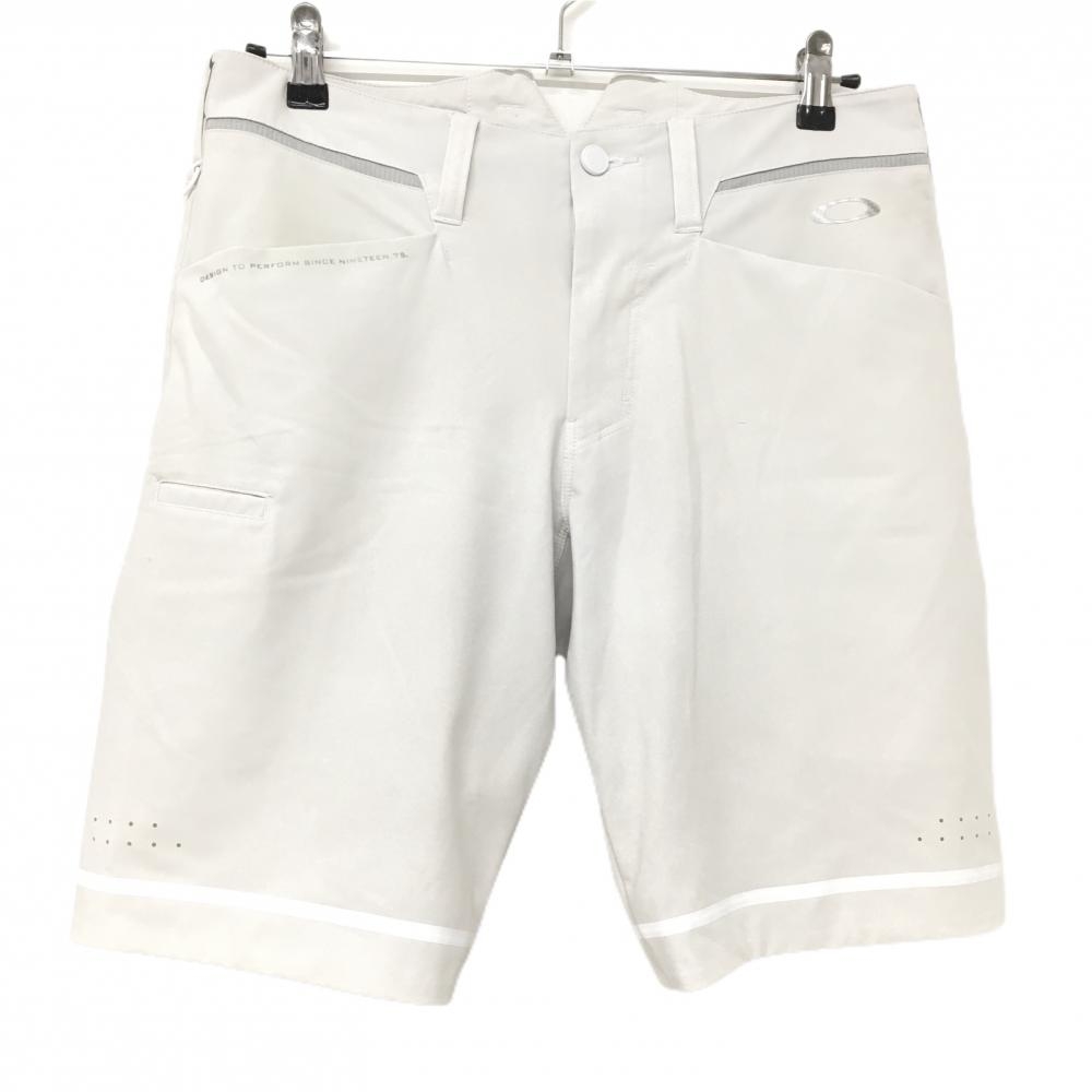 オークリー ハーフパンツ ライトベージュ 裾ライン 裏地付  メンズ 32 ゴルフウェア 2024年モデル Oakley