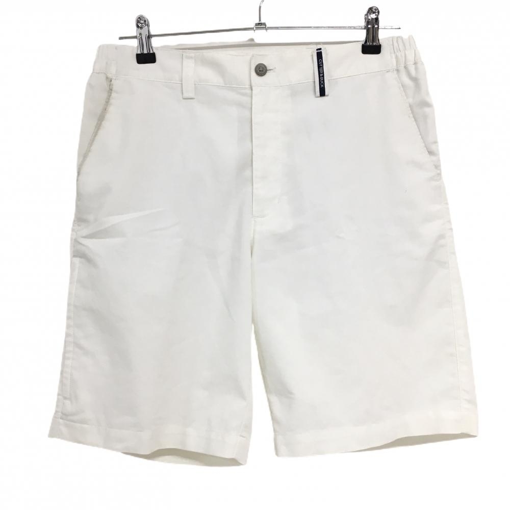カッターアンドバック ハーフパンツ 白 薄手 メンズ L ゴルフウェア CUTTER＆BUCK