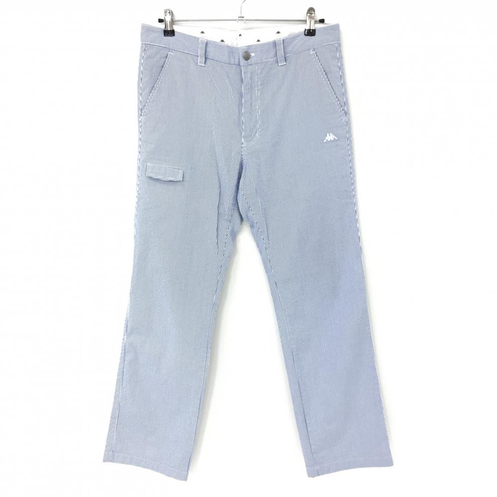カッパ パンツ ネイビー×白 ストライプ ストレッチ  メンズ 82 ゴルフウェア Kappa