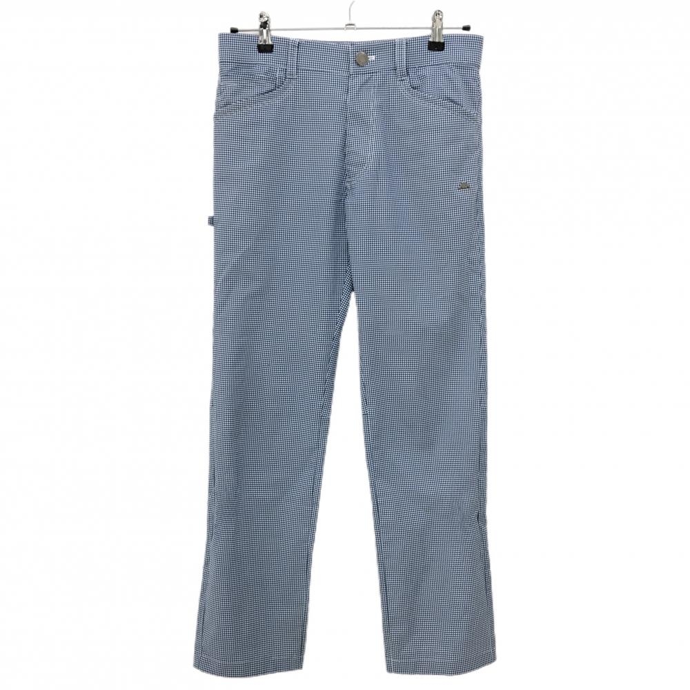 カッパ パンツ ネイビー×白 千鳥格子 メンズ S ゴルフウェア Kappa