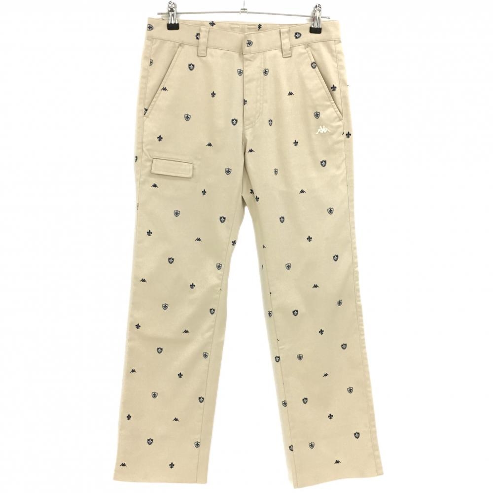 カッパ パンツ ベージュ×ネイビー 総柄  メンズ 76 ゴルフウェア Kappa