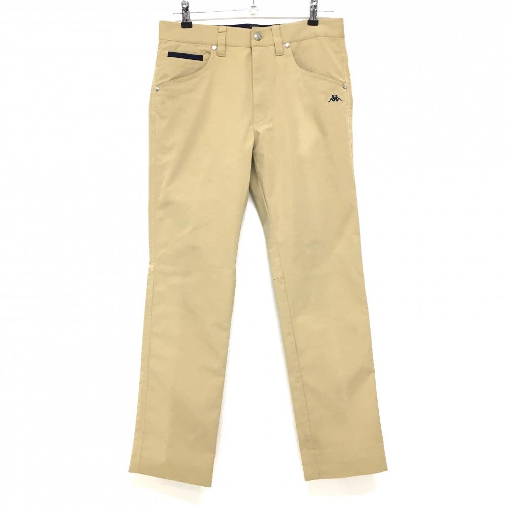 カッパ パンツ ベージュ系 ロゴネイビー  メンズ M ゴルフウェア Kappa