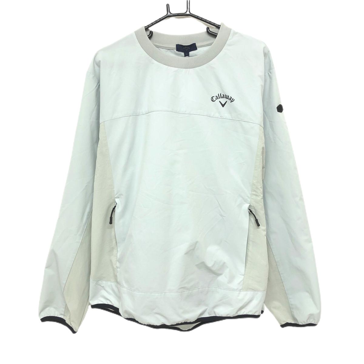 【新品】キャロウェイ スニード ライトグレー×黒 背面ビッグロゴ  メンズ 3L ゴルフウェア 2024年モデル 大きいサイズ Callaway