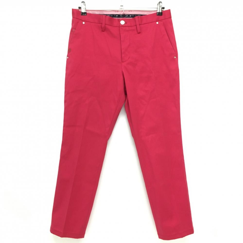 キャロウェイ レッドレーベル パンツ レッド ポケット口異素材 無地 メンズ M ゴルフウェア 2022年モデル Callaway