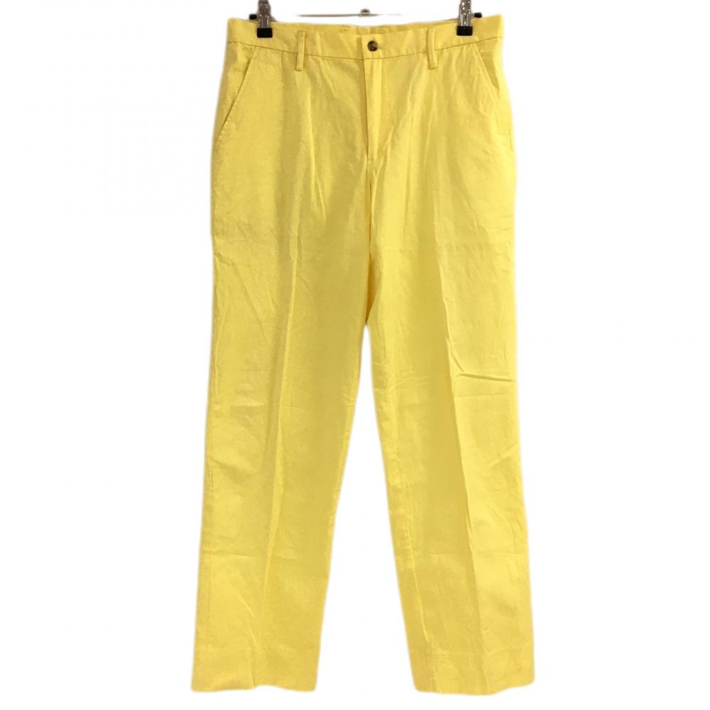 【美品】キャロウェイ パンツ イエロー DRYSPORT 無地 メンズ LL ゴルフウェア Callaway