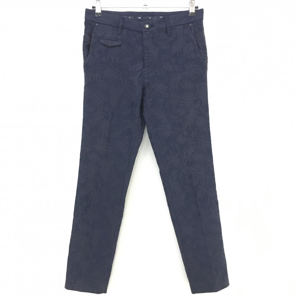 キャロウェイ パンツ ネイビー 織生地総柄 ストレッチ メンズ S ゴルフウェア Callaway