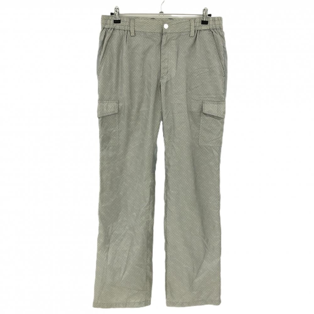 【美品】キャロウェイ ナイロンパンツ ライトグレー 総柄 裏地メッシュ  メンズ L ゴルフウェア Callaway