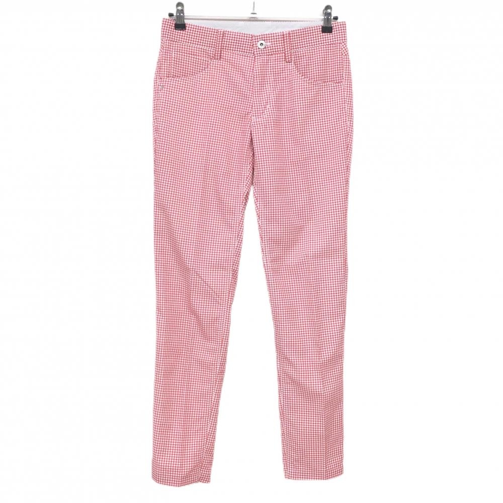 【超美品】キャロウェイ パンツ レッド×白 ギンガムチェック  メンズ S ゴルフウェア Callaway