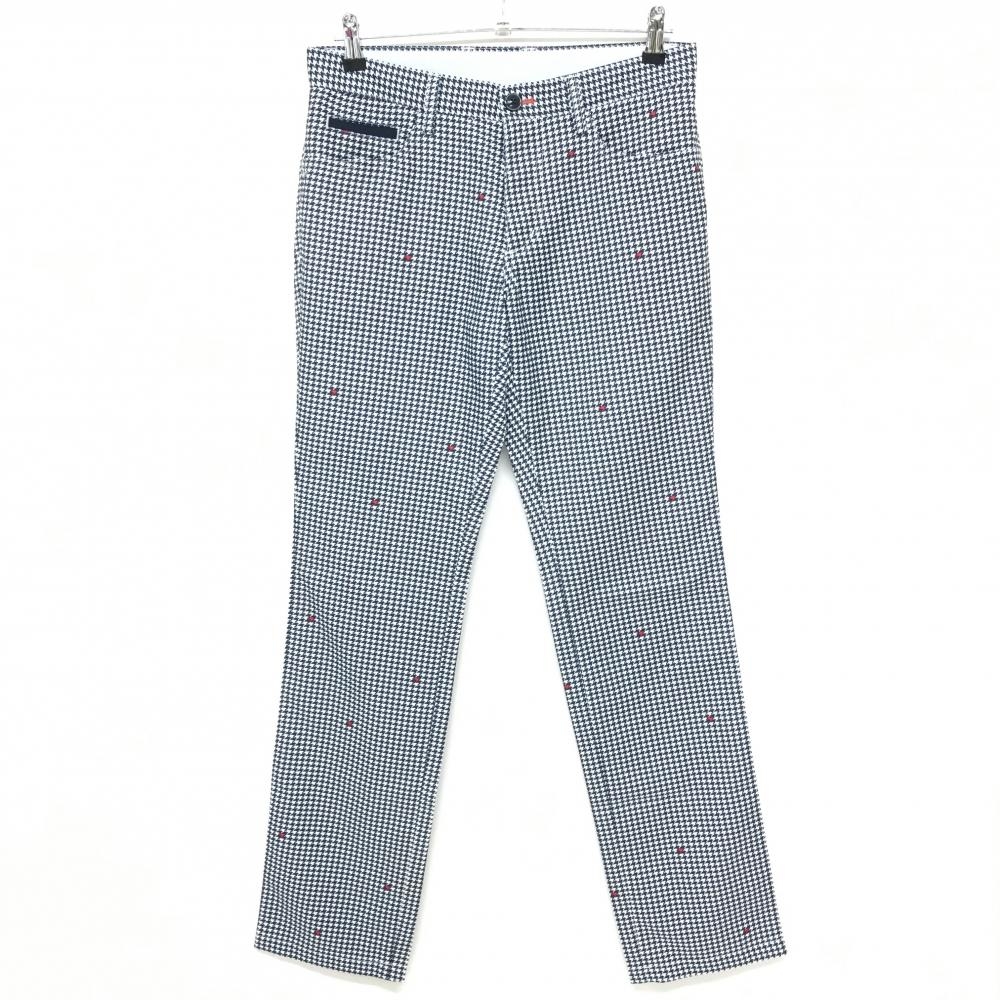 キャロウェイ パンツ ネイビー×白 千鳥格子 薄手  メンズ M ゴルフウェア Callaway