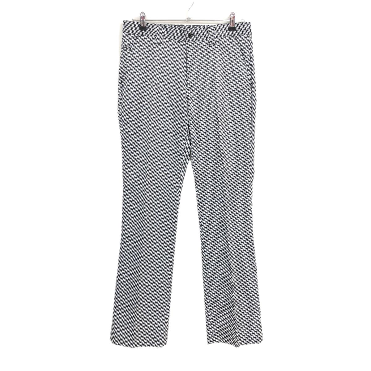 【超美品】キャロウェイ パンツ 黒×グレー×白 総柄 ストレッチ メンズ  ゴルフウェア Callaway