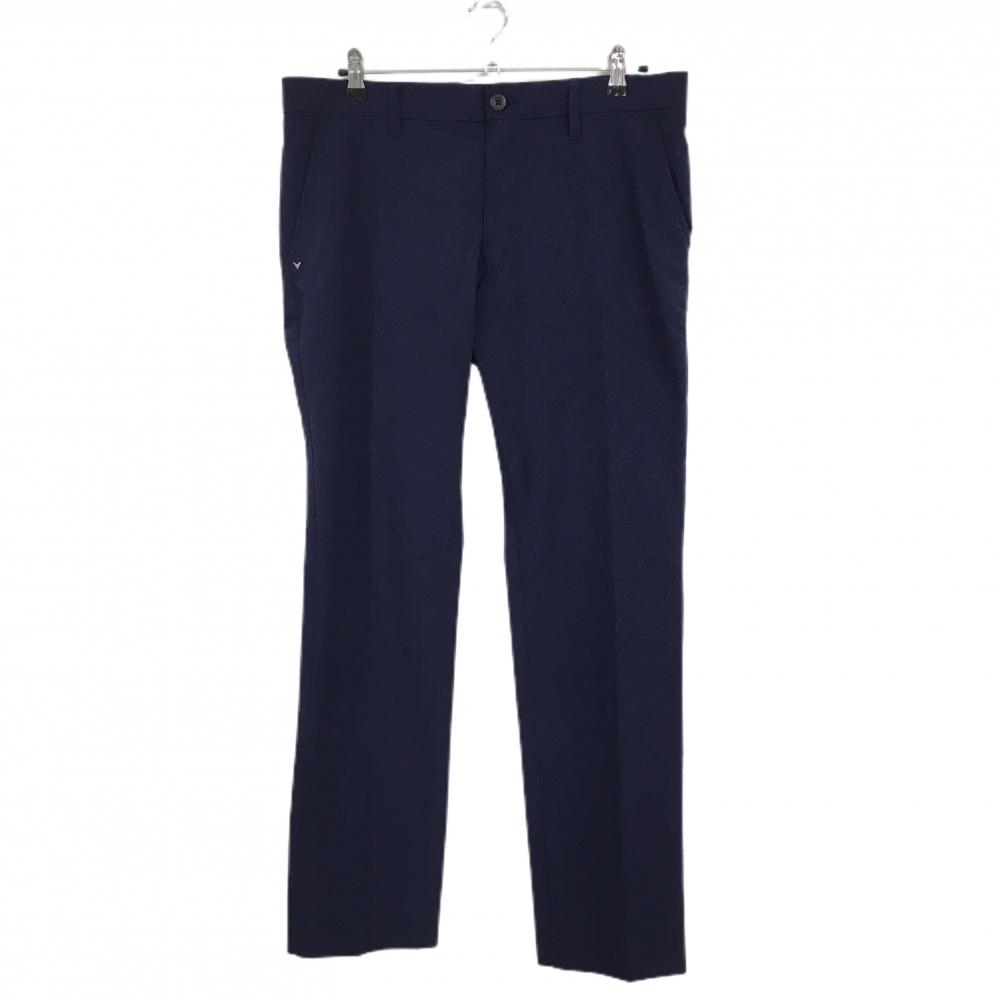 【美品】キャロウェイ パンツ ネイビー ストレッチ 無地  メンズ 3L ゴルフウェア 大きいサイズ Callaway