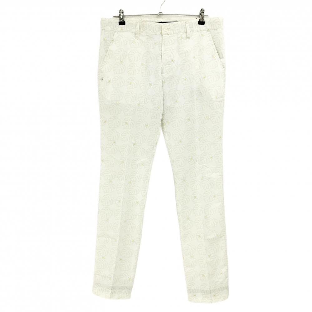 キャロウェイ パンツ 白×ライトグレー 総柄  メンズ LL ゴルフウェア Callaway