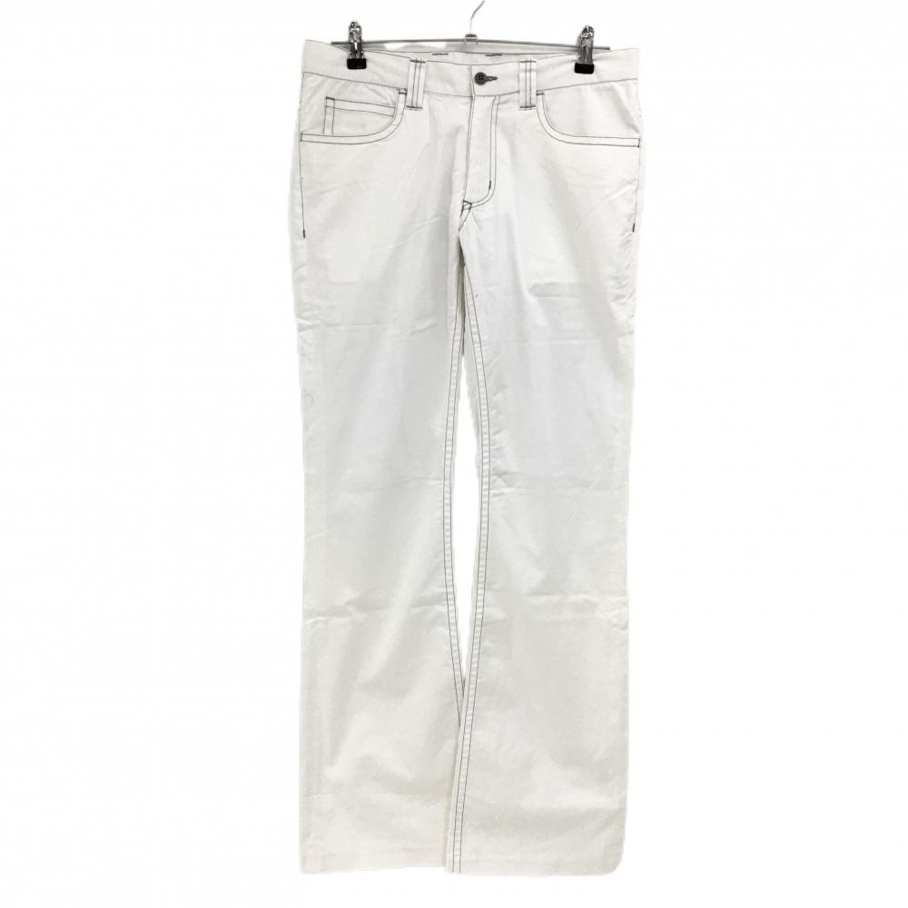 【新品】キャロウェイ パンツ 白 ステッチグレー メンズ L ゴルフウェア Callaway