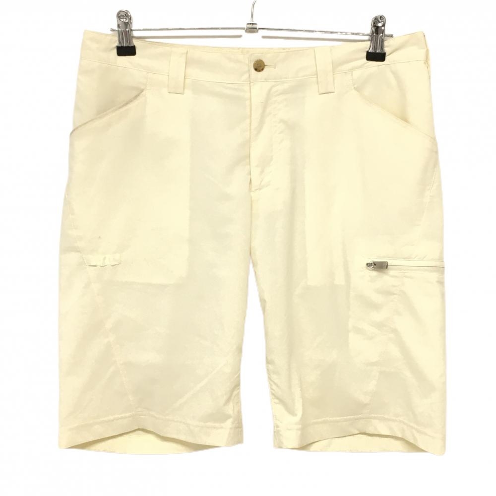 キャロウェイ ハーフパンツ アイボリー ティー装着可 裏地付 メンズ L ゴルフウェア Callaway