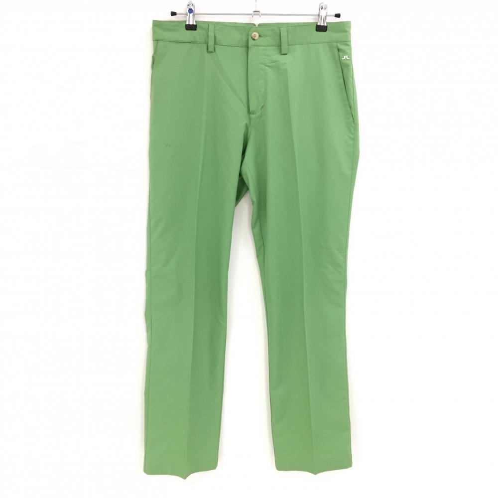 ジェイリンドバーグ パンツ ライトグリーン シンプル 薄手 ロゴ刺しゅう SLIMFIT メンズ 30/34 ゴルフウェア J．LINDEBERG