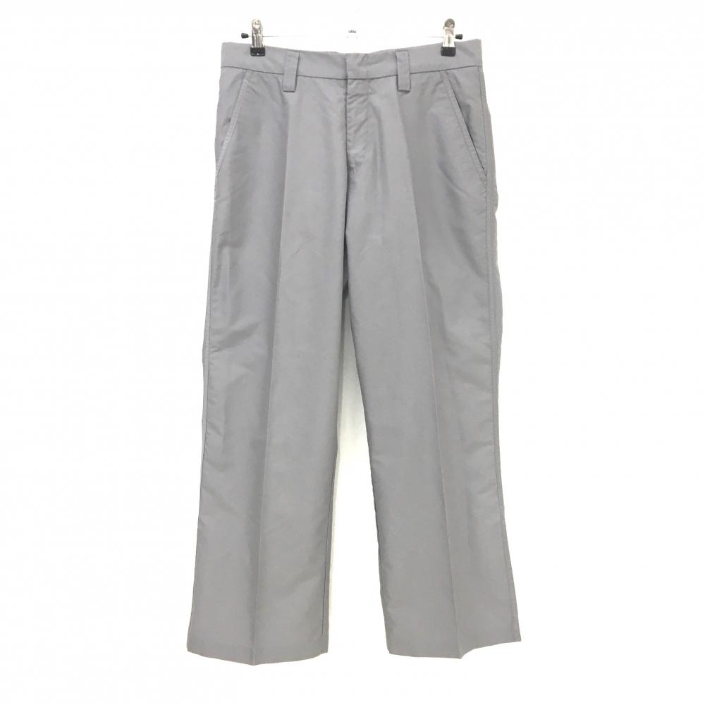 ジェイリンドバーグ パンツ グレー バックロゴ 裾ファスナー メンズ 3/34 ゴルフウェア J．LINDEBERG