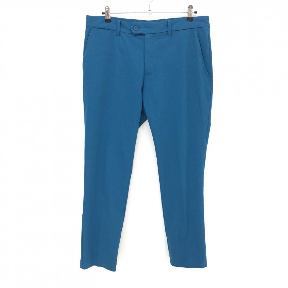 【超美品】ジェイリンドバーグ パンツ ブルー系 メッシュ調生地 メンズ 34/32 ゴルフウェア J．LINDEBERG