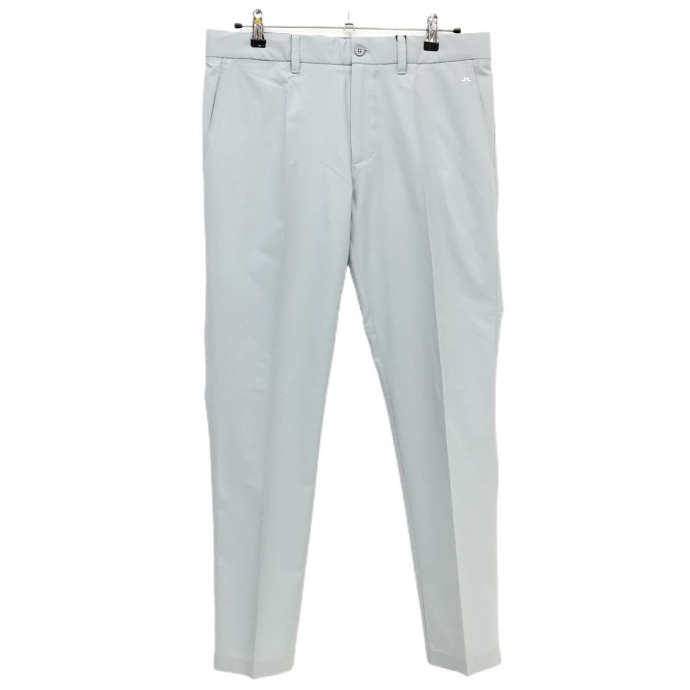 【新品】ジェイリンドバーグ パンツ ライトグレー系 薄手 撥水速乾 ストレッチ 軽量 通気 メンズ 32/34 ゴルフウェア J．LINDEBERG