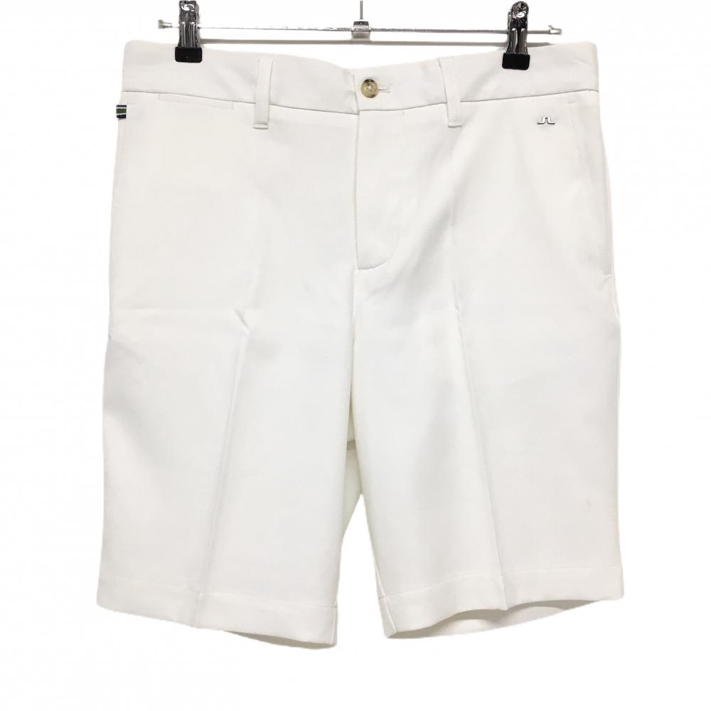 【未使用品】ジェイリンドバーグ ハーフパンツ 白 シンプル TAPERED FIT メンズ 30 ゴルフウェア J．LINDEBERG