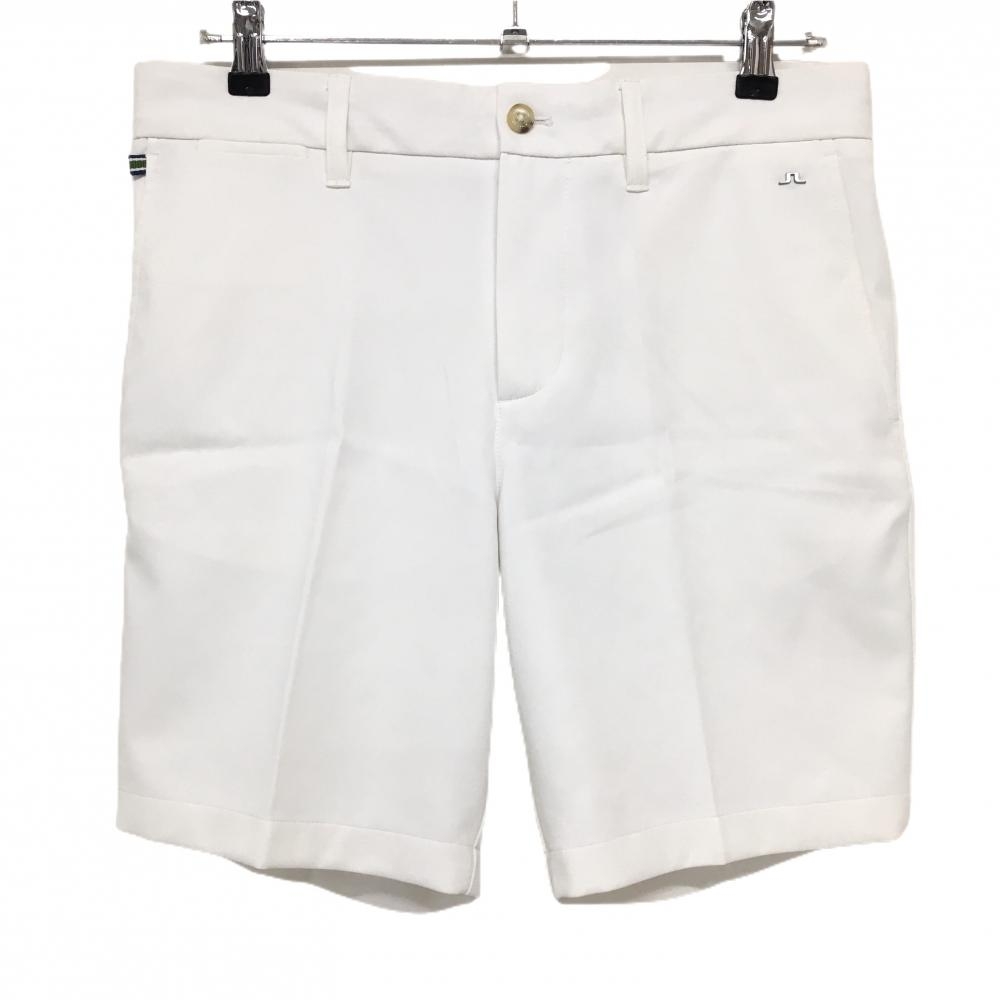 【未使用品】ジェイリンドバーグ ハーフパンツ 白 シンプル TAPERED FIT  メンズ 29 ゴルフウェア J．LINDEBERG