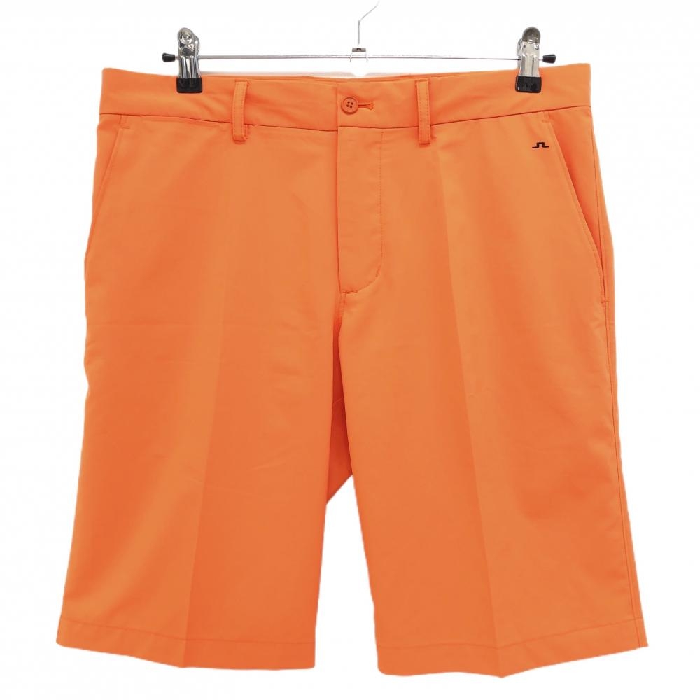 【美品】ジェイリンドバーグ ハーフパンツ オレンジ 無地  メンズ 32 ゴルフウェア J．LINDEBERG