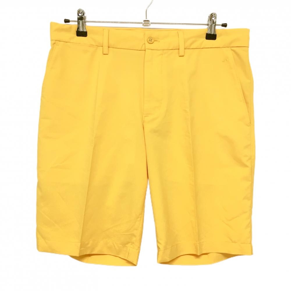 【超美品】ジェイリンドバーグ ハーフパンツ イエロー系 ストレッチ  メンズ 31 ゴルフウェア J．LINDEBERG