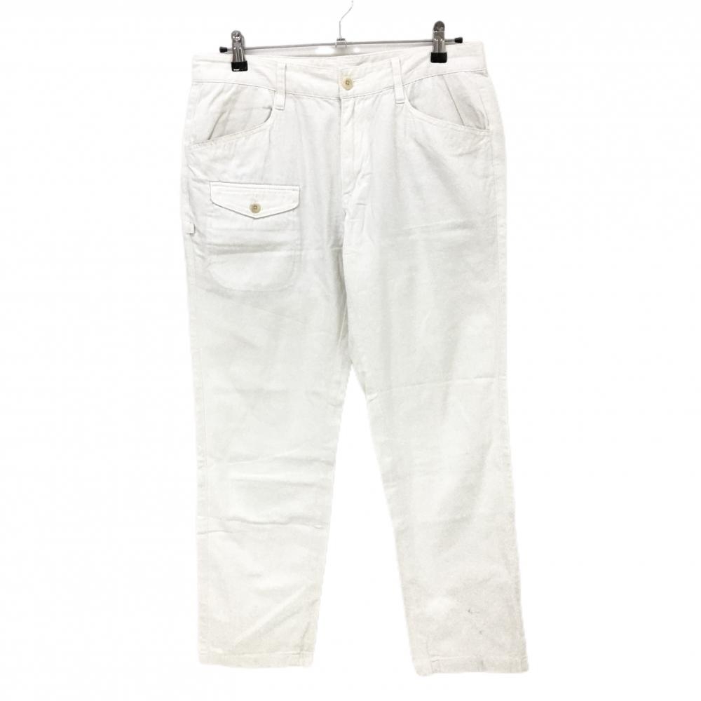 ジャックバニー パンツ 白 フラップポケット  メンズ 5(L) ゴルフウェア Jack Bunny